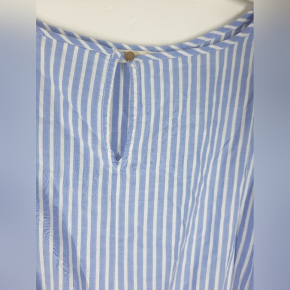 Ava & Viv Striped Embroidered Dress in BLUE STRIPE 14 - Picture 5 of 8